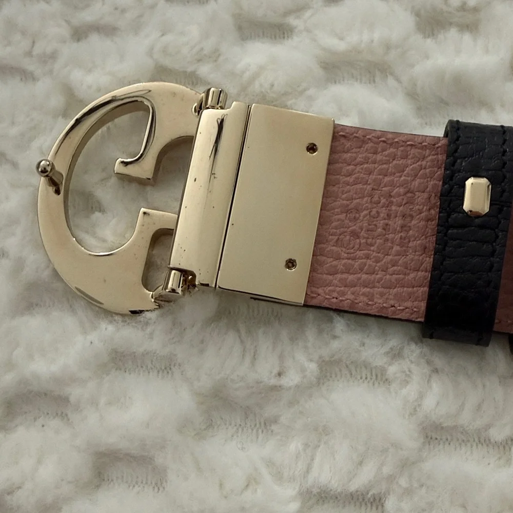 Gucci Reversible Leather Belt-45000-Authentic-NWOT